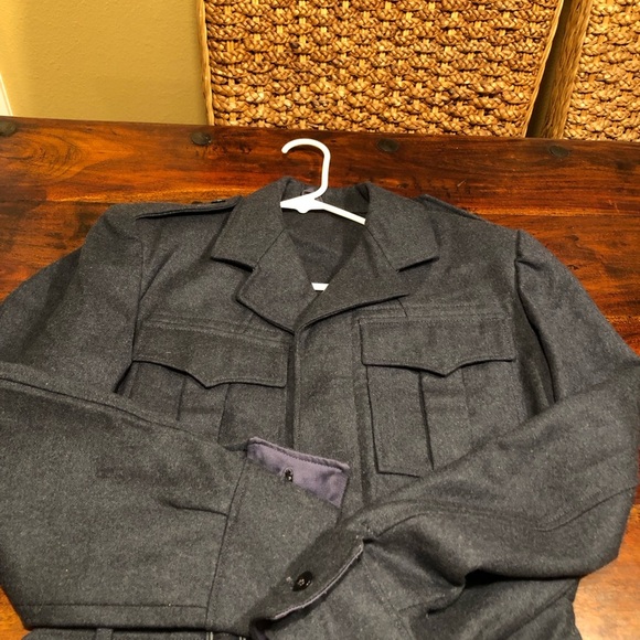 Women’s Flyvapnet Military Gray/Bluish Wool Field Jacket Size Small - Picture 4 of 13